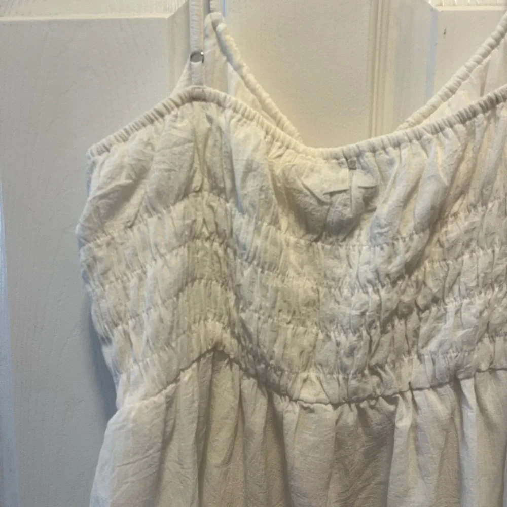 NWT White Boho Mini Dress Size 12 - Picture 9 of 13